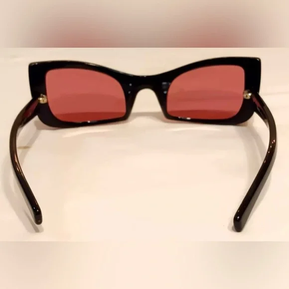 VERSACE Black/Pink Stripe Sunglasses MOD GV3 | PRELOVED!!💓🖤🕶️☀️ - Picture 13 of 14